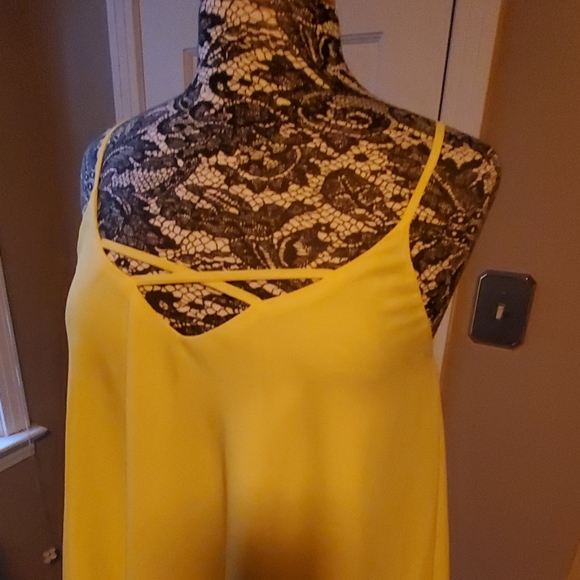 Yellow babydoll dress, size S - Picture 5 of 6